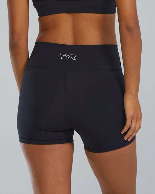 Black TYR Joule Elite™ Women's High-Rise 3.25" Short