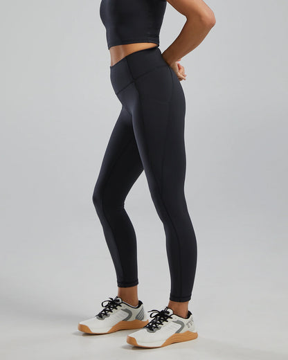 Black TYR's Joule Elite® Women's High-Rise 25" Leggings
