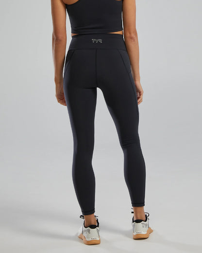 Black TYR's Joule Elite® Women's High-Rise 25" Leggings