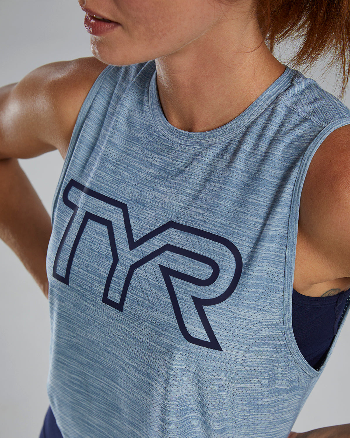 Women's Cropped Tank - Denim