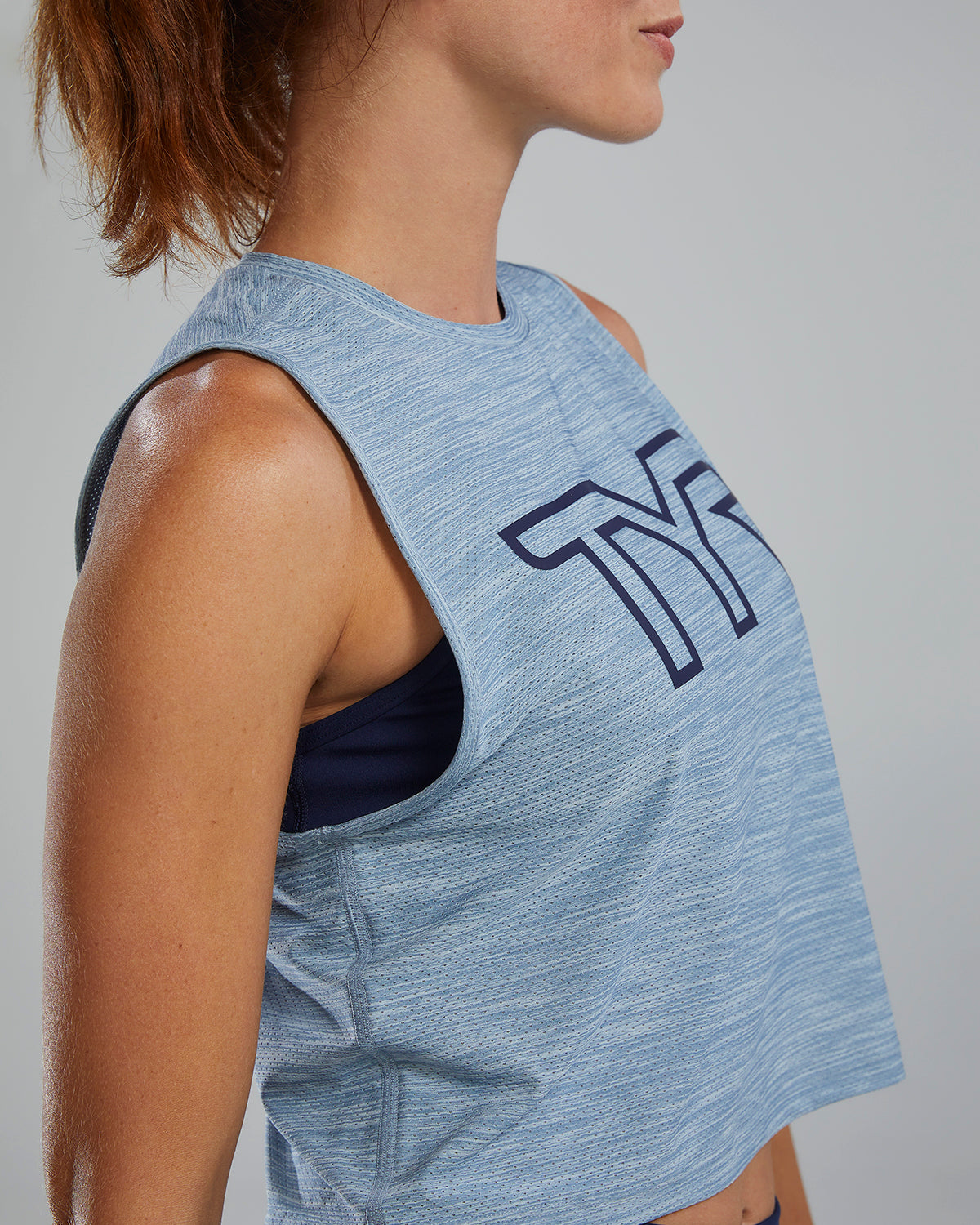 Women's Cropped Tank - Denim